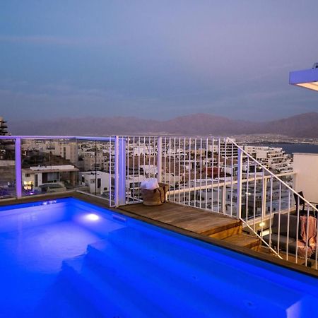 Apartamento Mountain And Sea View - Penthouse With Private Pool Eilat Exterior foto