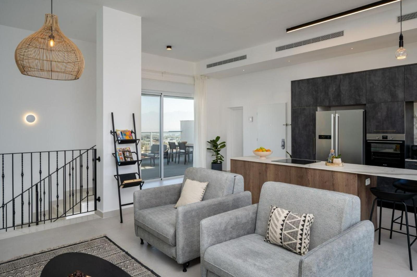 Apartamento Mountain And Sea View - Penthouse With Private Pool Eilat Exterior foto