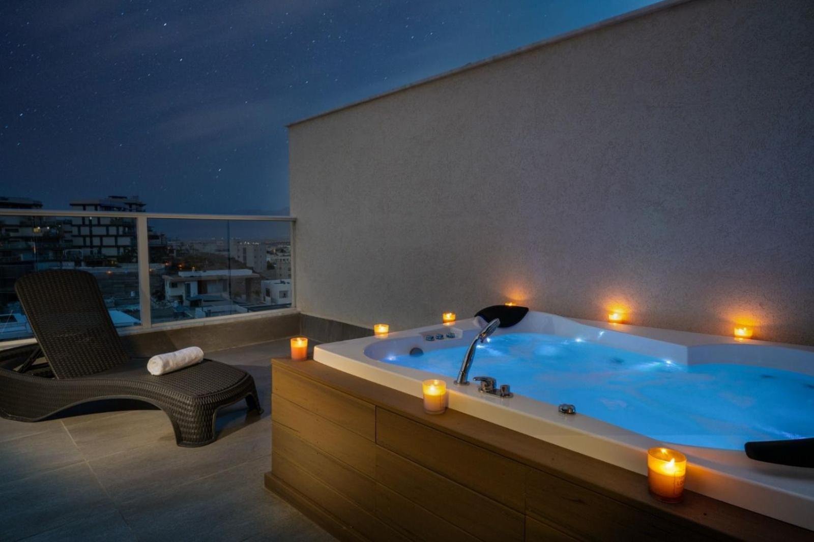 Apartamento Mountain And Sea View - Penthouse With Private Pool Eilat Exterior foto